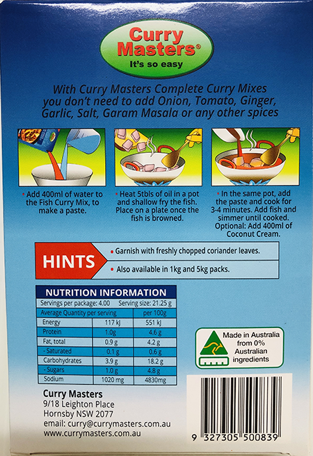 Curry Masters Sri Lankan Fish Curry - Spices & Premix 1pcs by Curry Master - Image 2