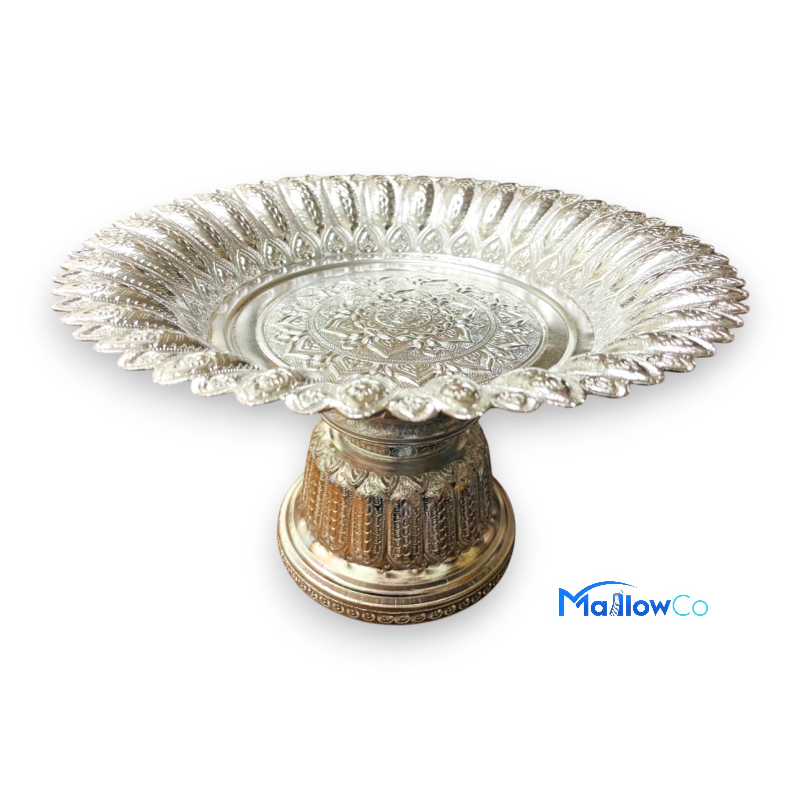 SIlver Plated Tika Dani  Medium and Large - Festive & Occasions 28cm - Image 3