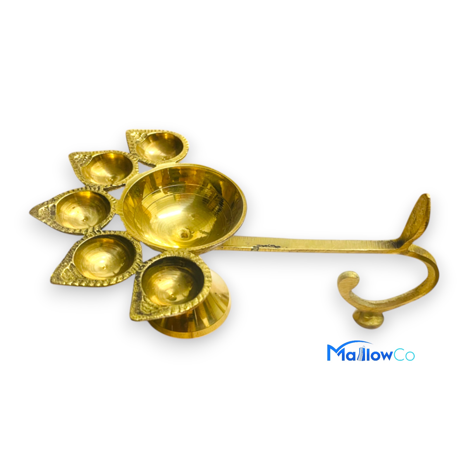 Aarati Panchamukhi Brass  7 inch - Festive & Occasions 1pcs - Image 2