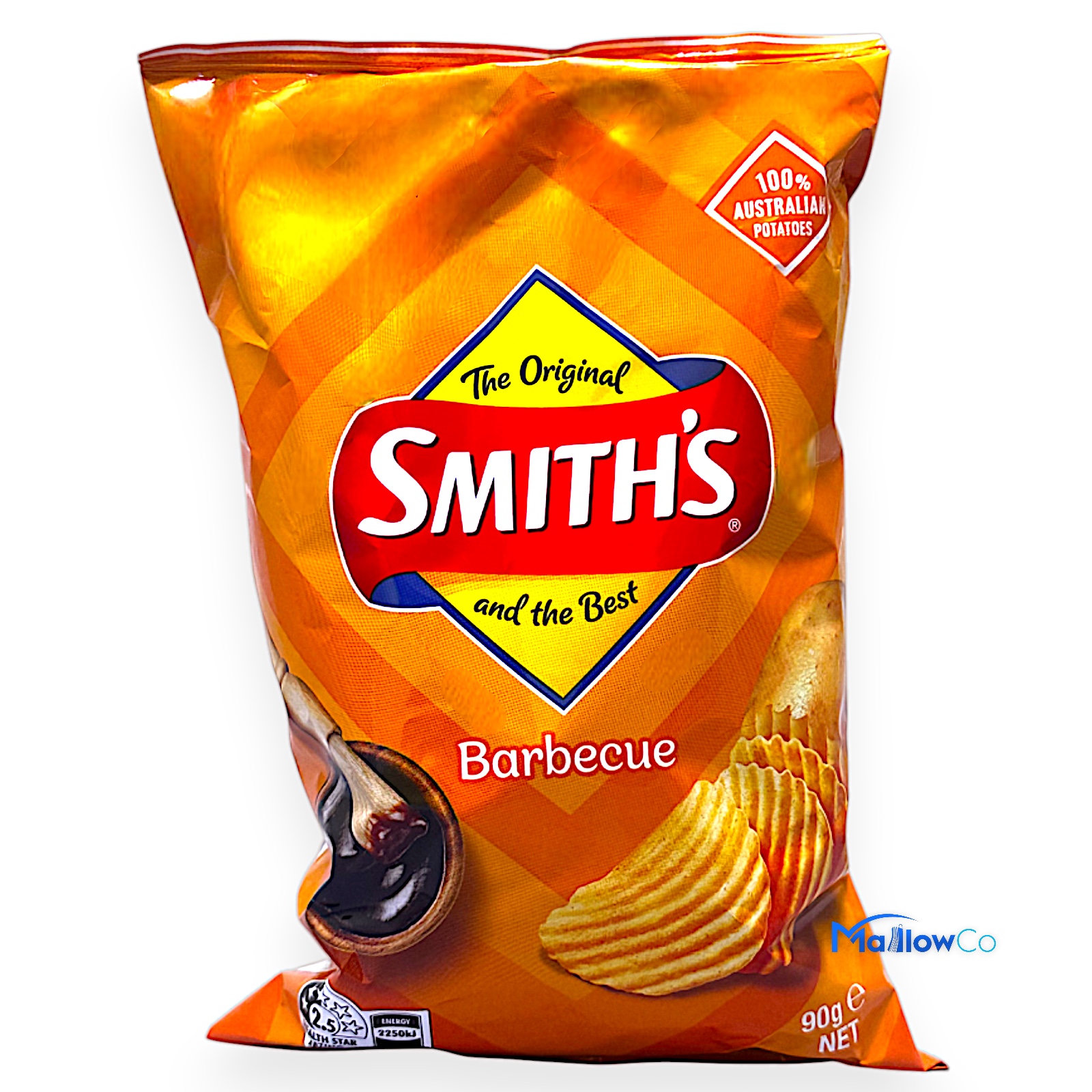 Smith’s Barbecue Potato Chips – Classic Crinkle-Cut Snack - Snacks & Biscuit 90gm - Image 1