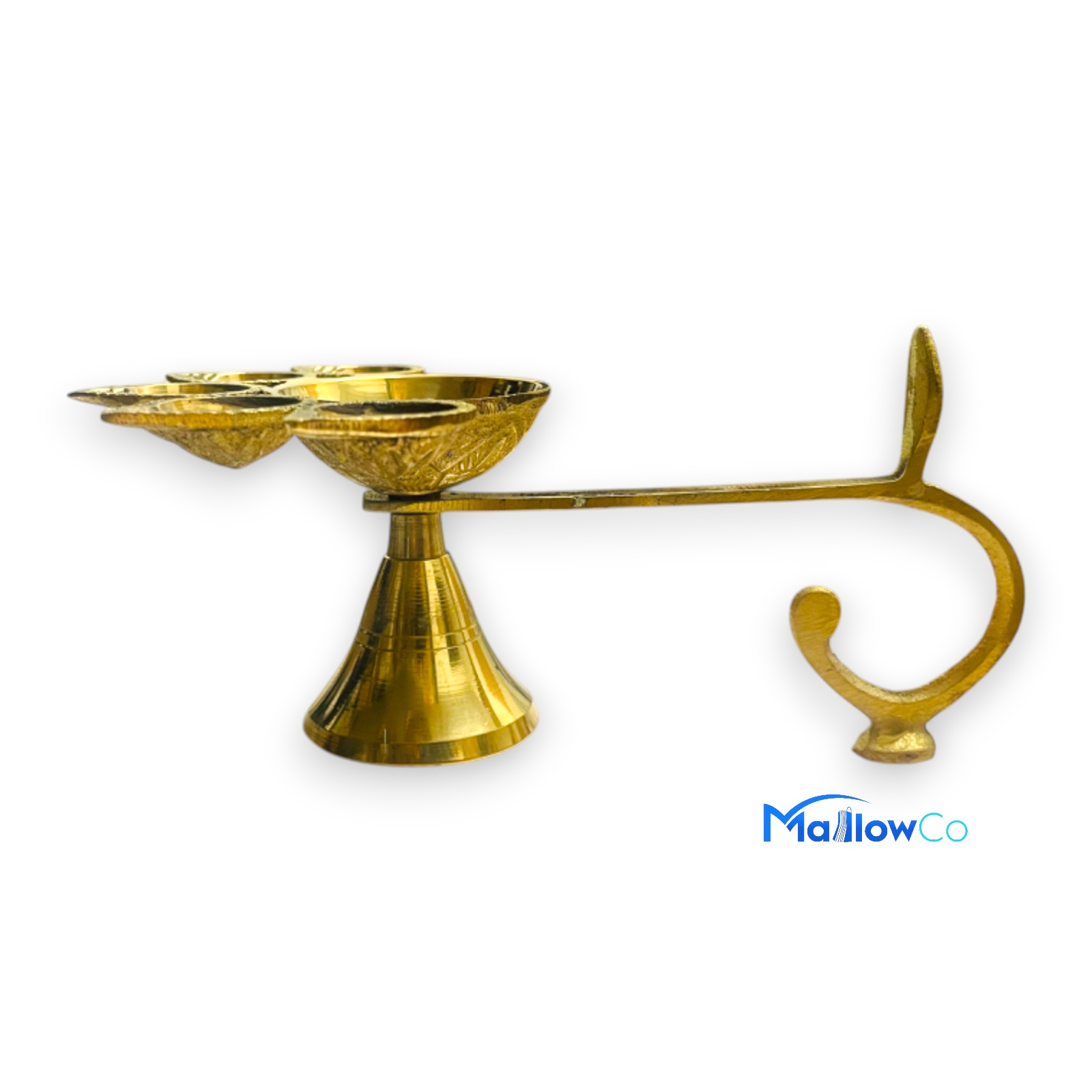 Aarati Panchamukhi Brass  7 inch - Festive & Occasions 1pcs - Image 1
