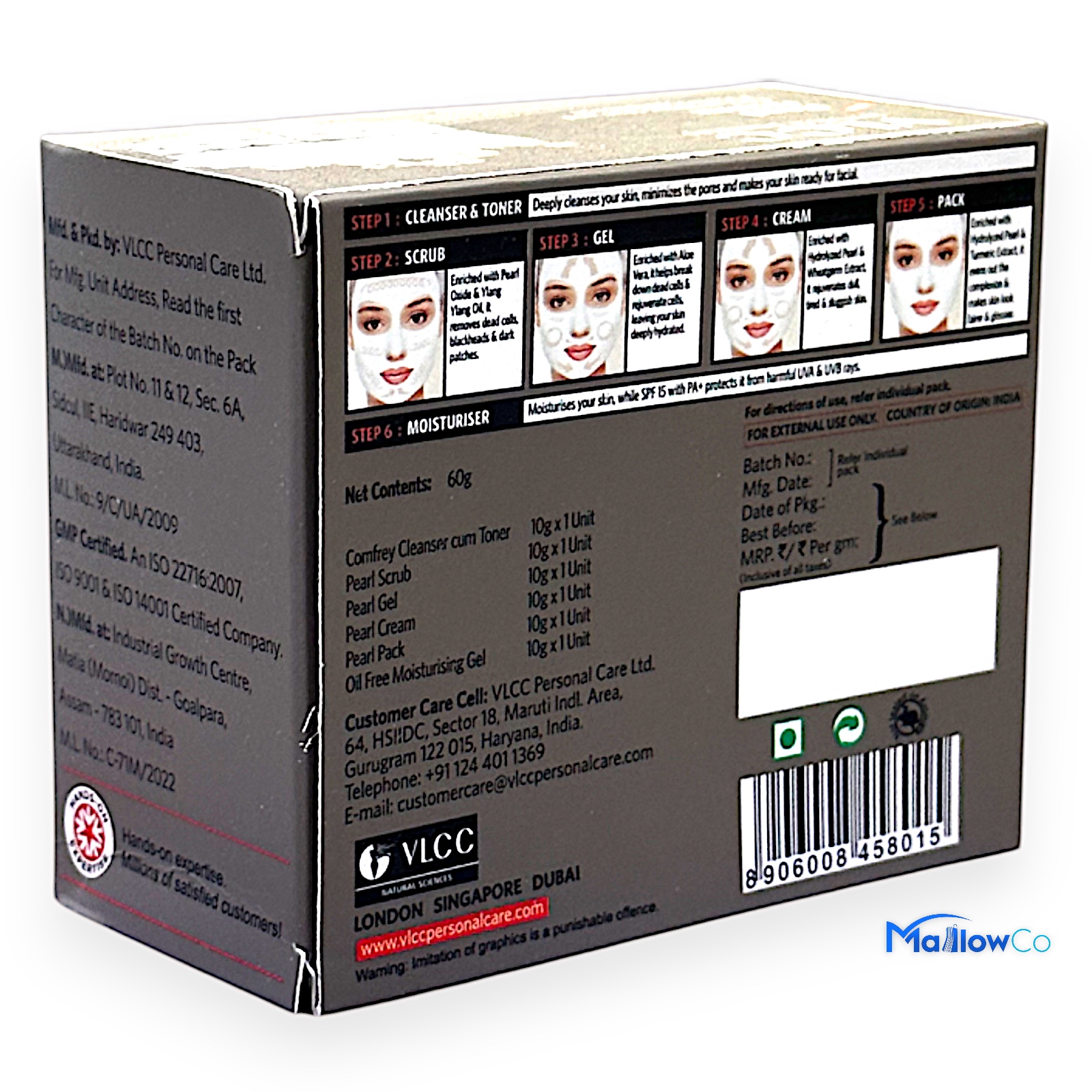 VLCC Pearl Facial Kit - Cosmetics & Health 60gm - Image 2