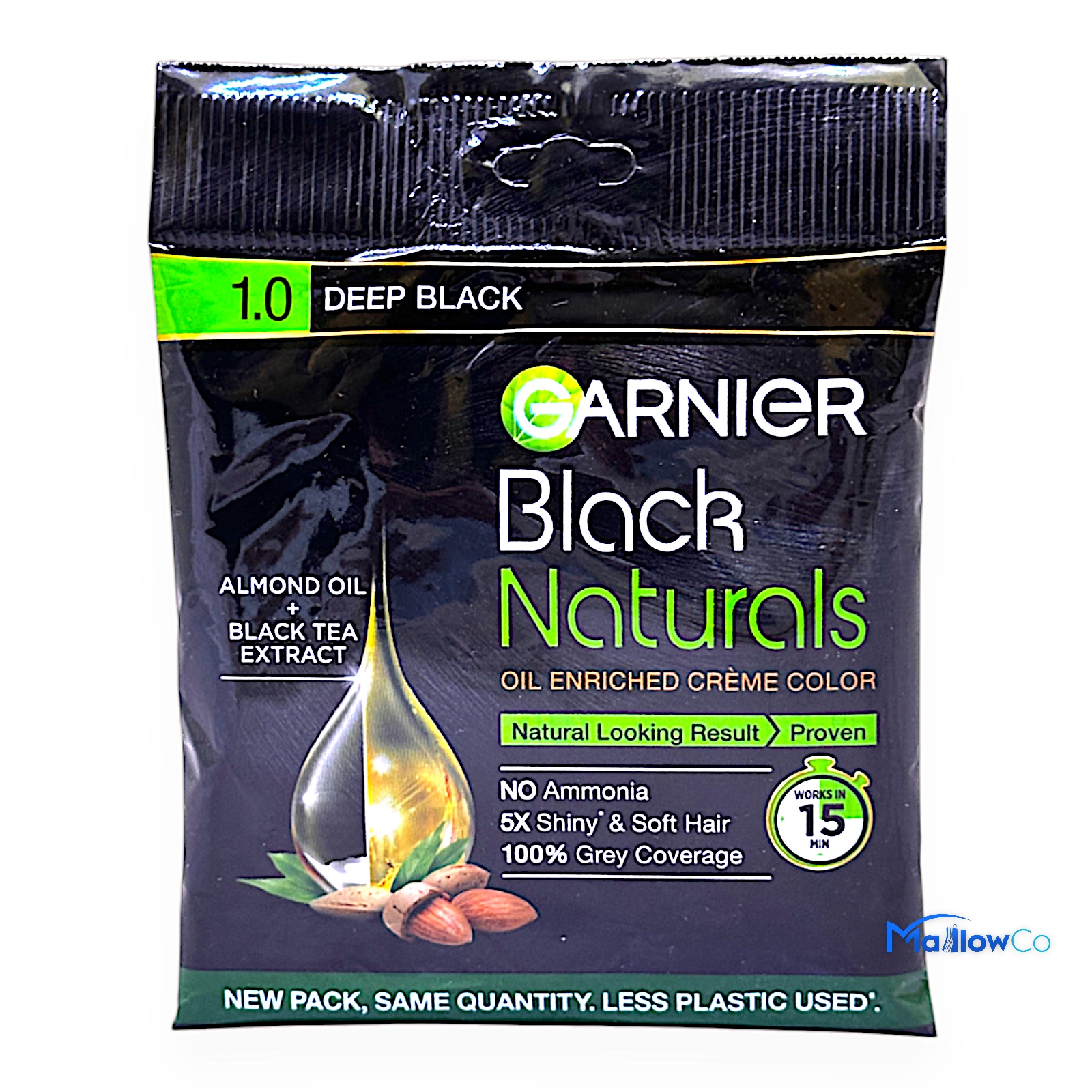 Garnier Natural Creme Color 1.0 Deep Black 20gm - Cosmetics & Health 20gm - Image 1