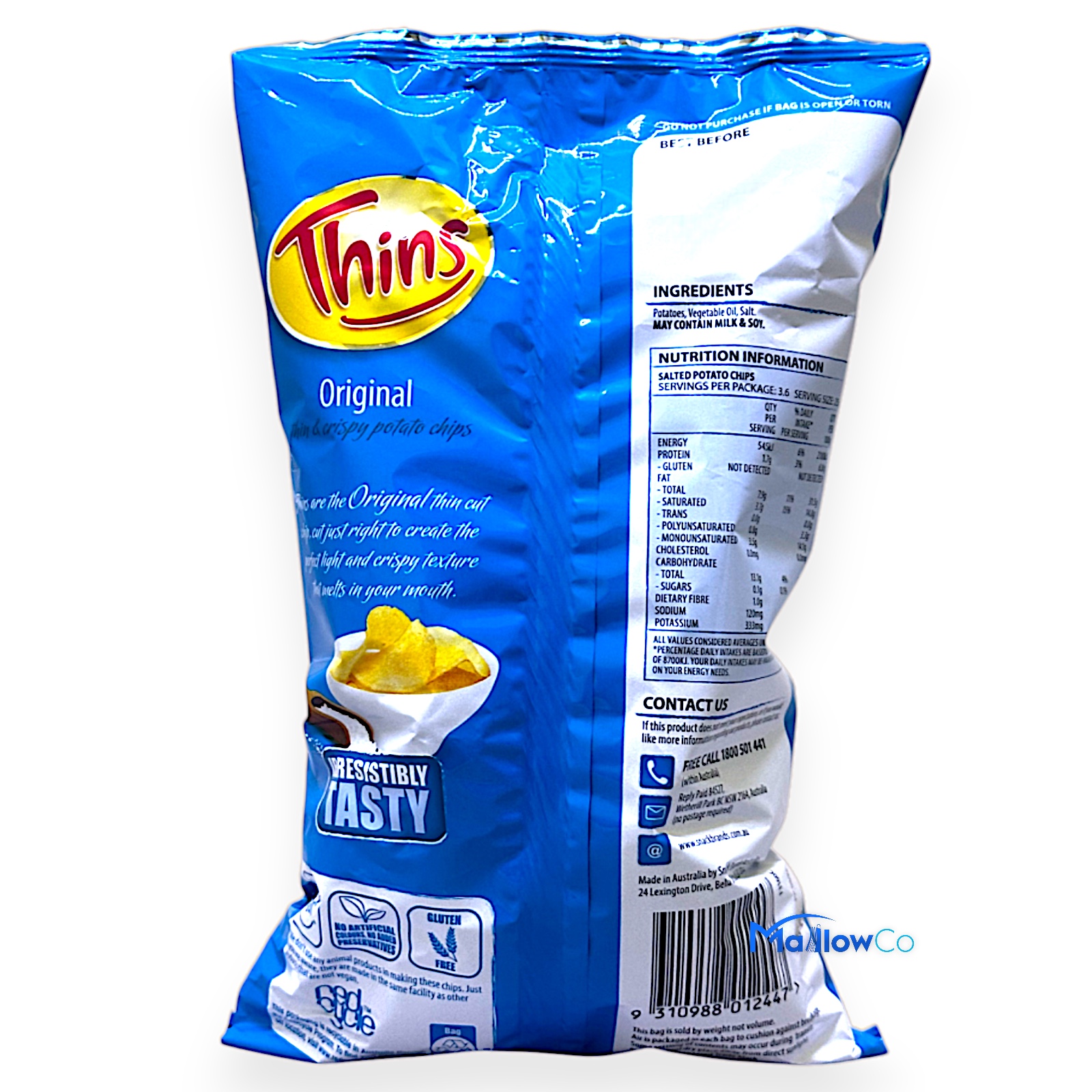 Thins Original Potato Chips - Snacks & Biscuit 90gm - Image 2