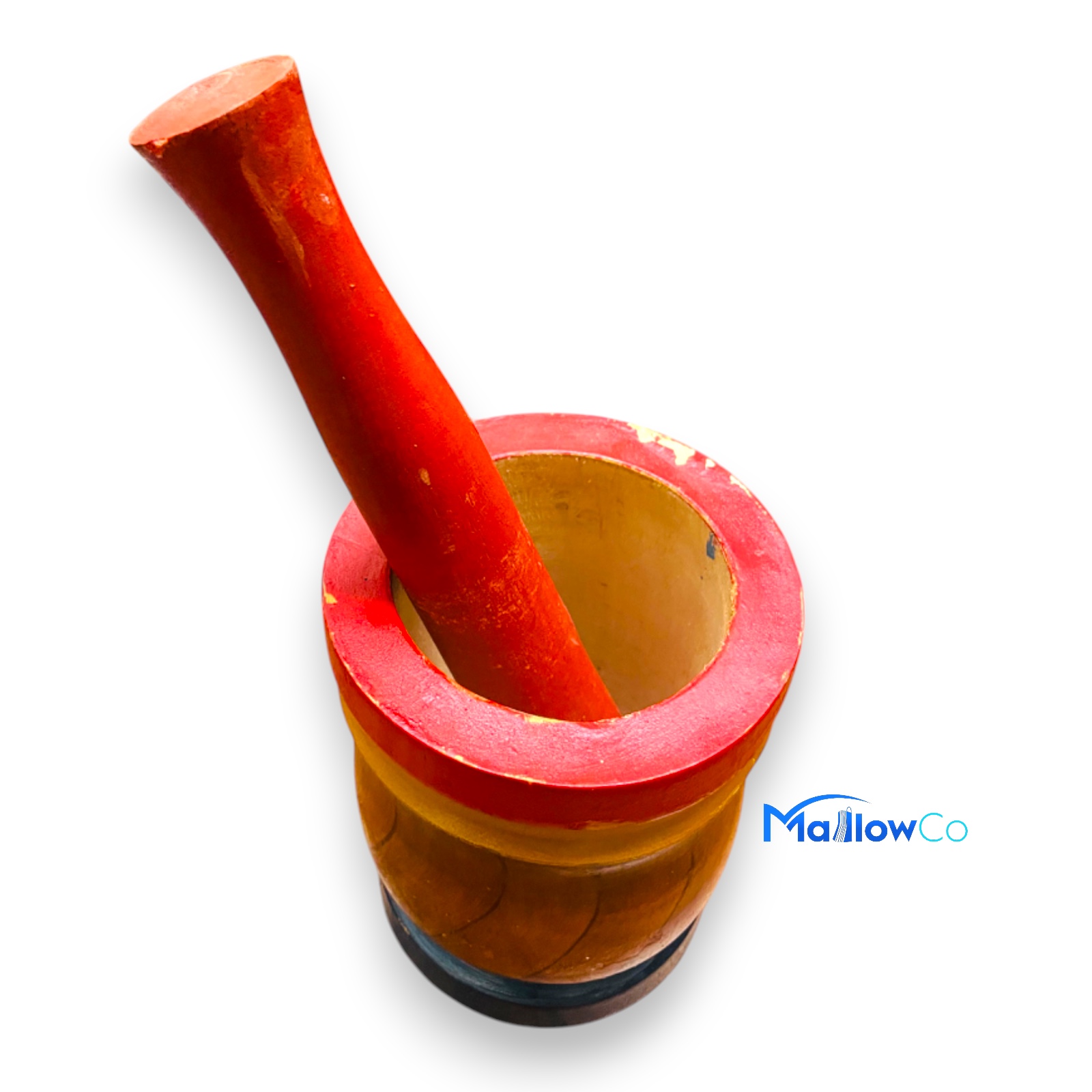 Wooden Okhal Large 7 inch - Kitchen & Utensils 1pcs - Image 1