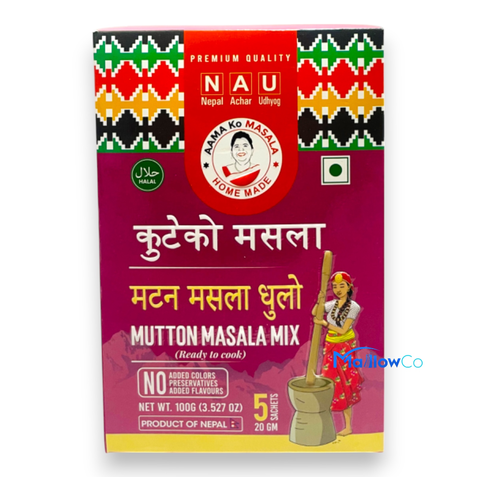 Aama Ko Masala Mutton Masala Mix (Ready to Cook) - 100g - Spices & Premix 1pcs by Aamako Achar - Image 1