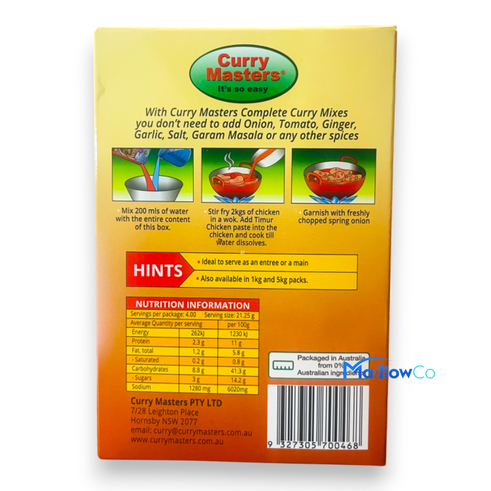 Curry Masters Timur Chicken Complete Curry Mix - Spices & Premix 1pcs by Curry Master - Image 2