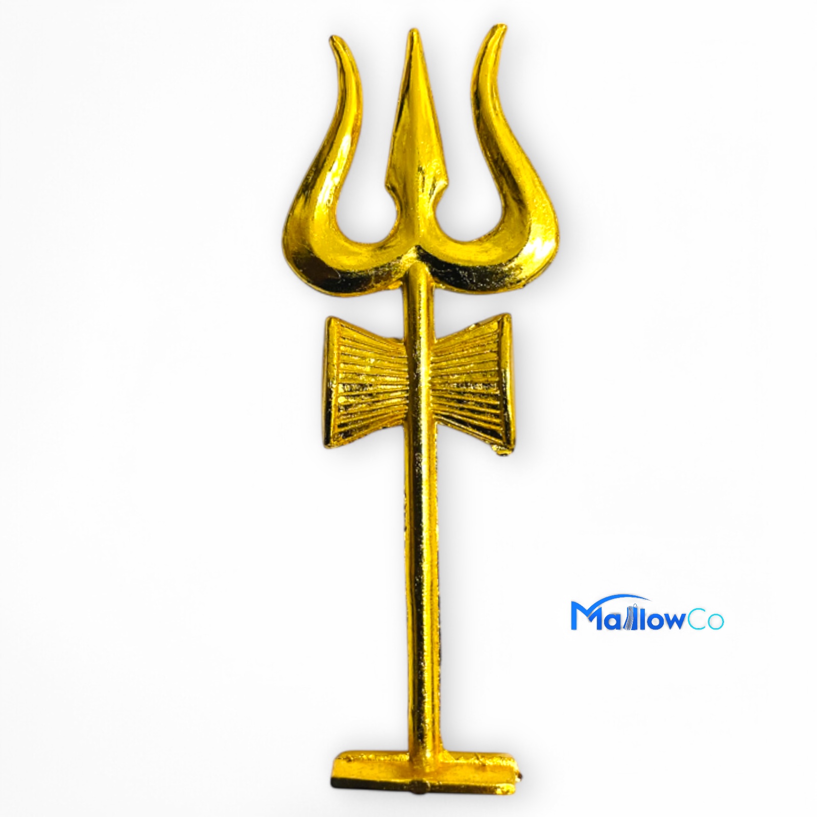 Dhurghatana Nasak Traditional Brass Trishul 11cm - Festive & Occasions 1pcs - Image 1