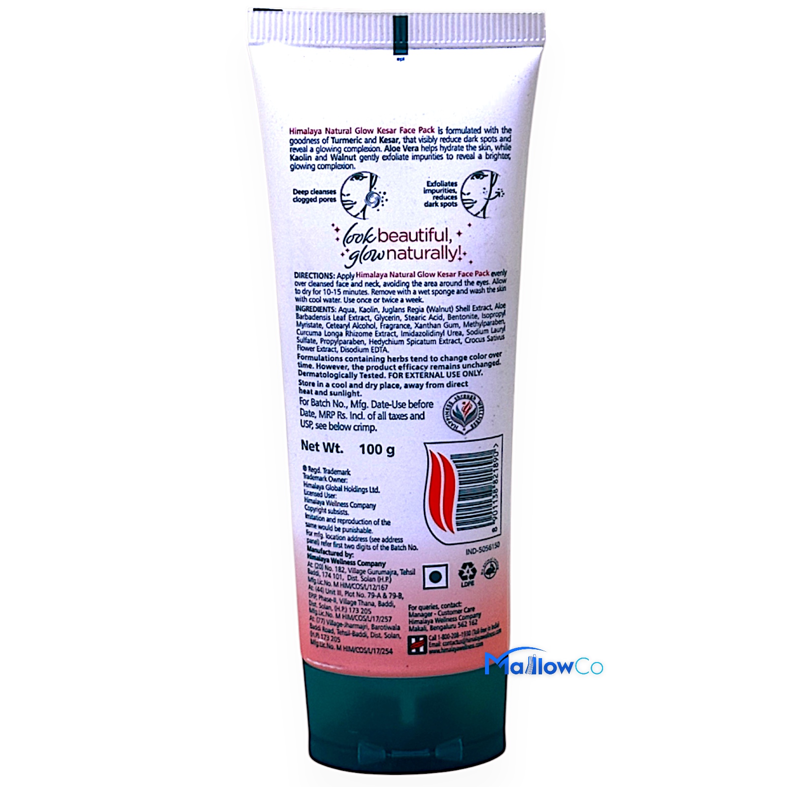 Himalaya Natural Glow Face Pack - Cosmetics & Health 100ml by Himalaya - Image 2
