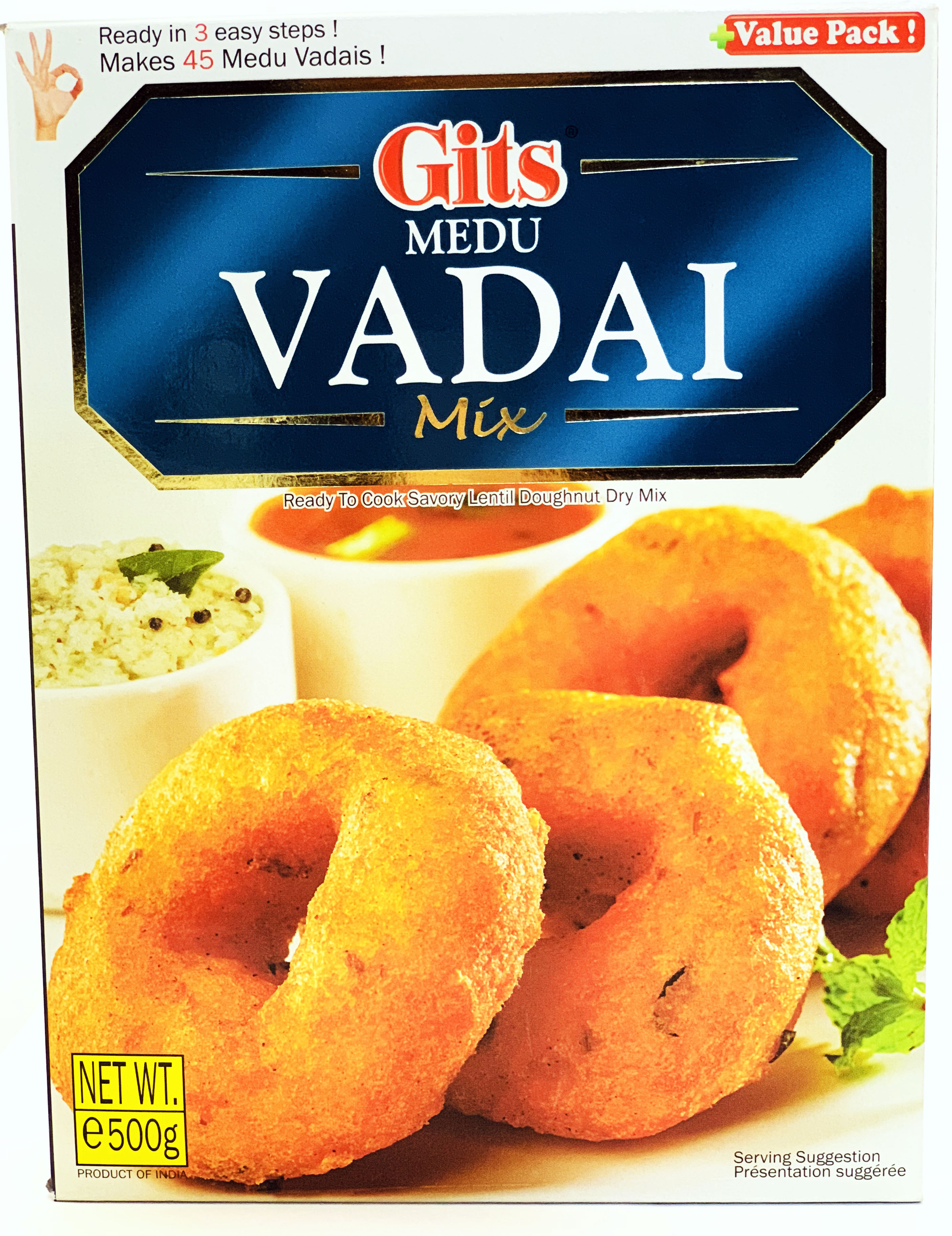 Gits Medu vadai Mix - Rice & Flour 500gm by Gits - Image 1