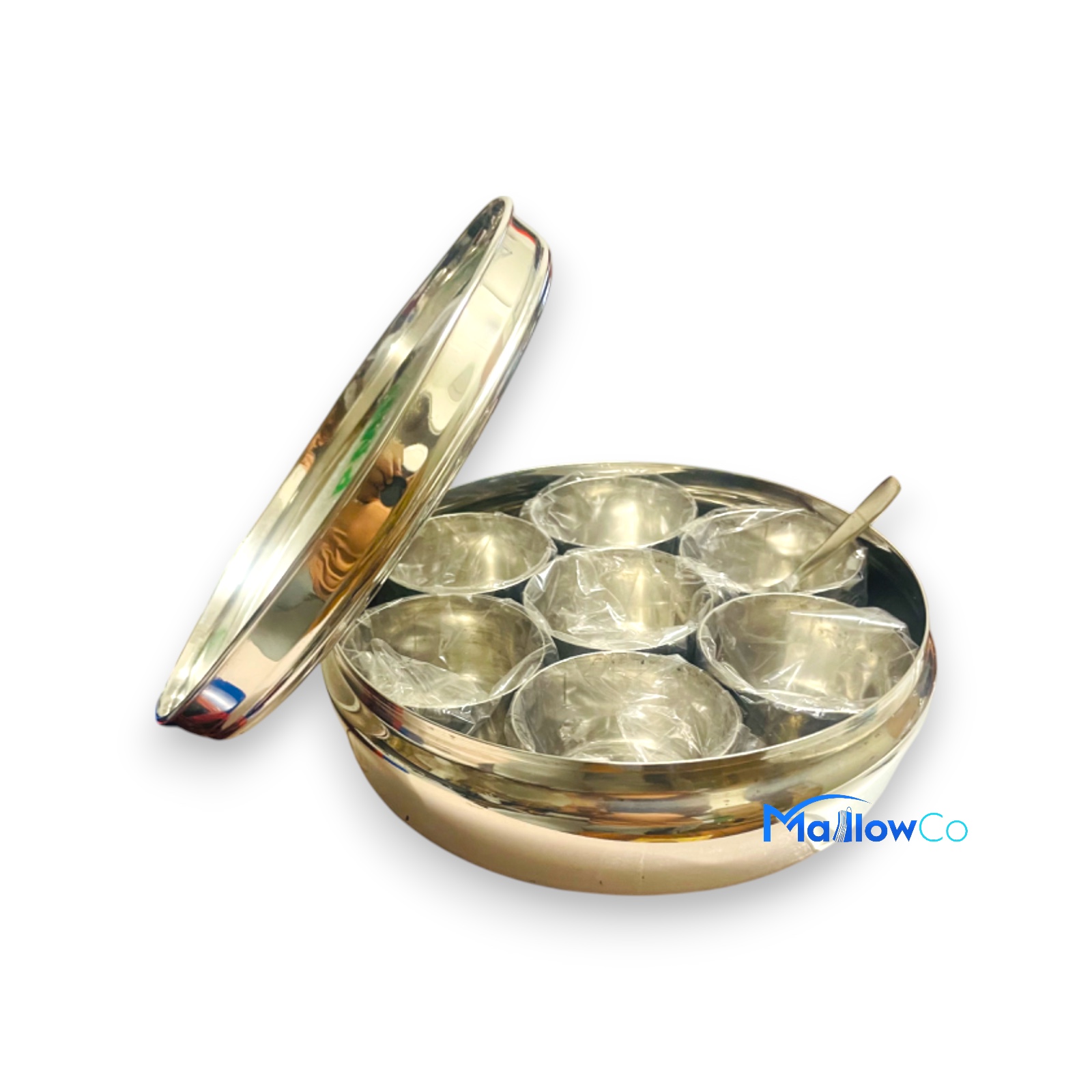 Steel Masala Box Pullable Lid Medium - Kitchen & Utensils 1pcs - Image 3