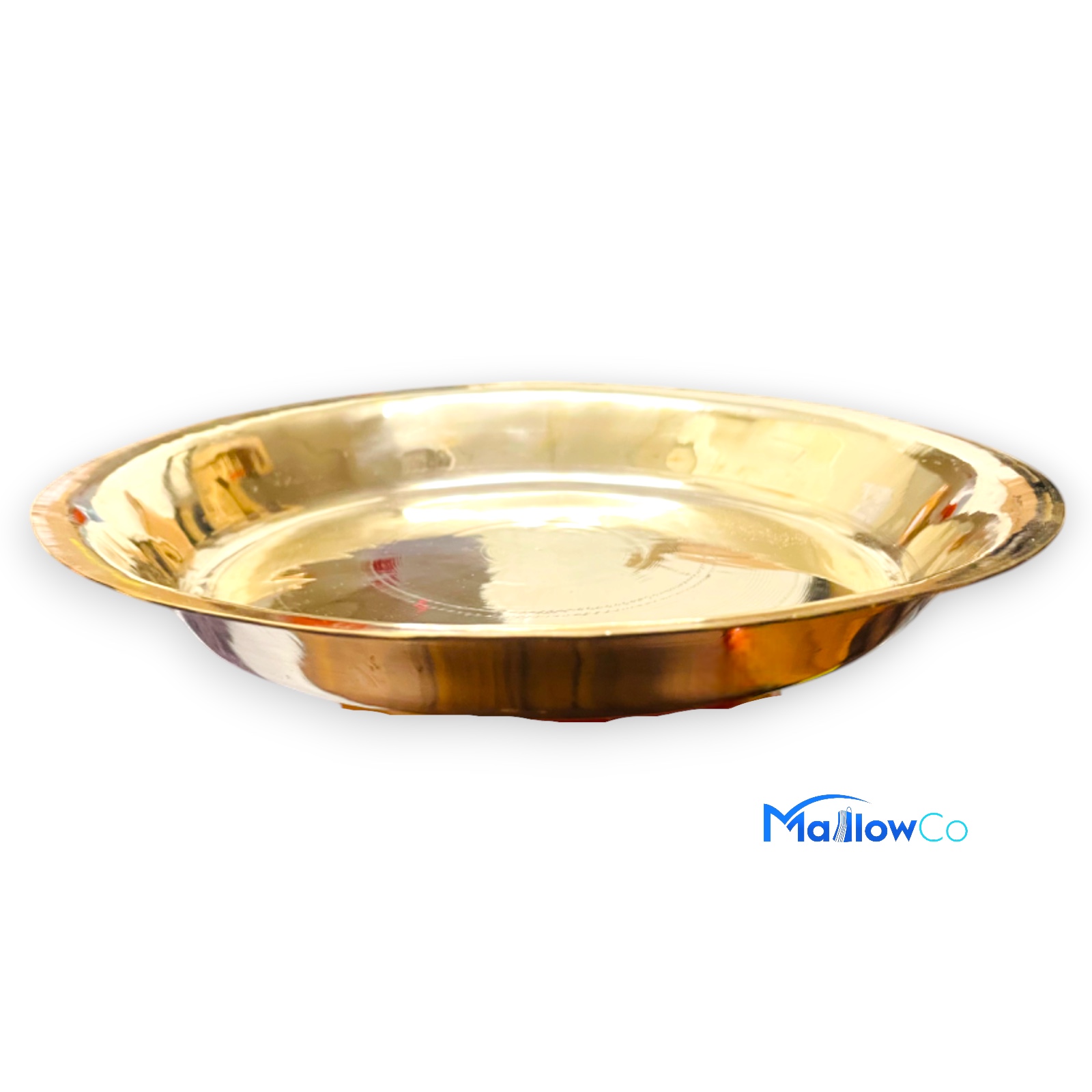 Brass Plate (Charesh Thal) Large and Medium - Kitchen & Utensils 12inch - Image 1