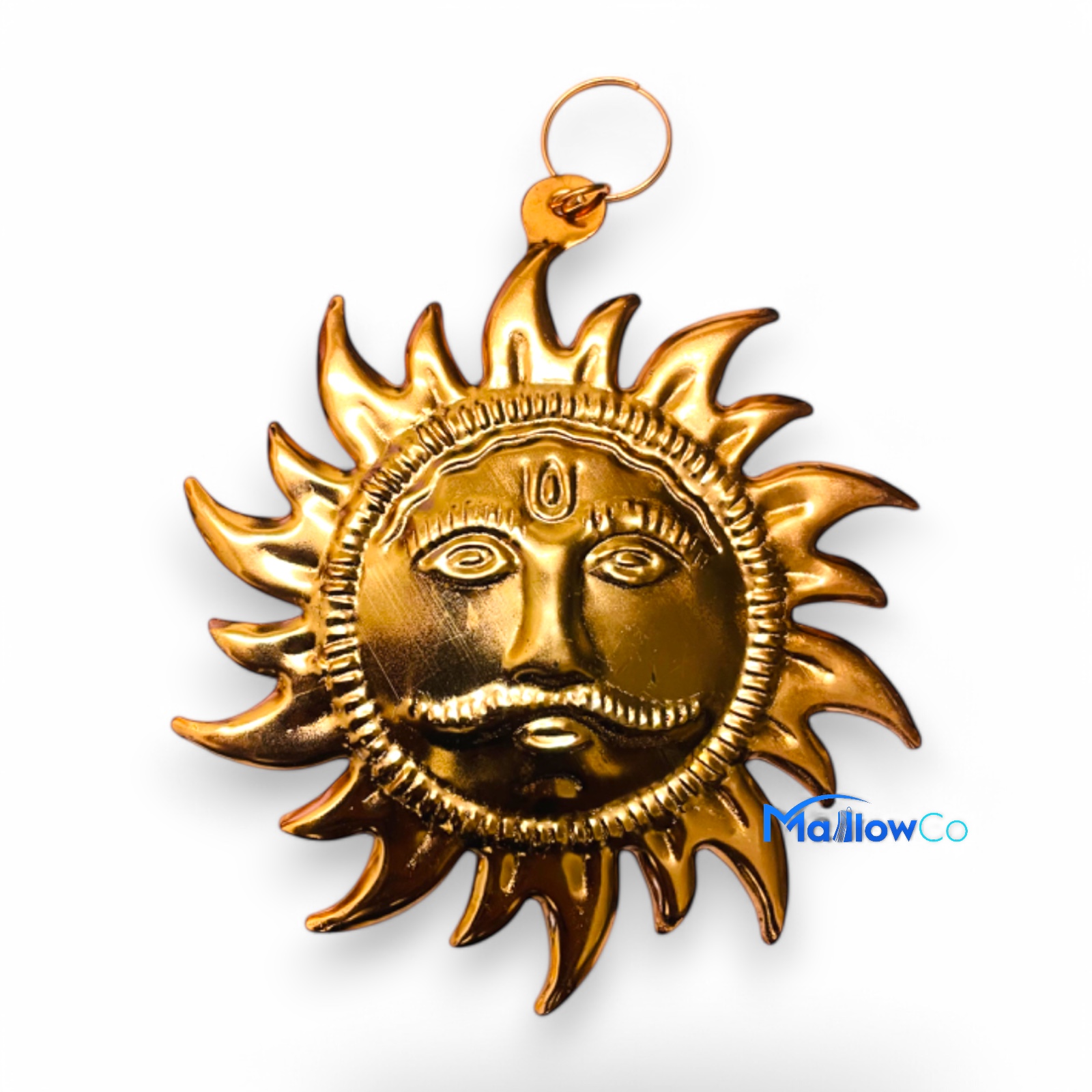 Copper Surya Narayan Door Hanging - Festive & Occasions 1pcs - Image 1