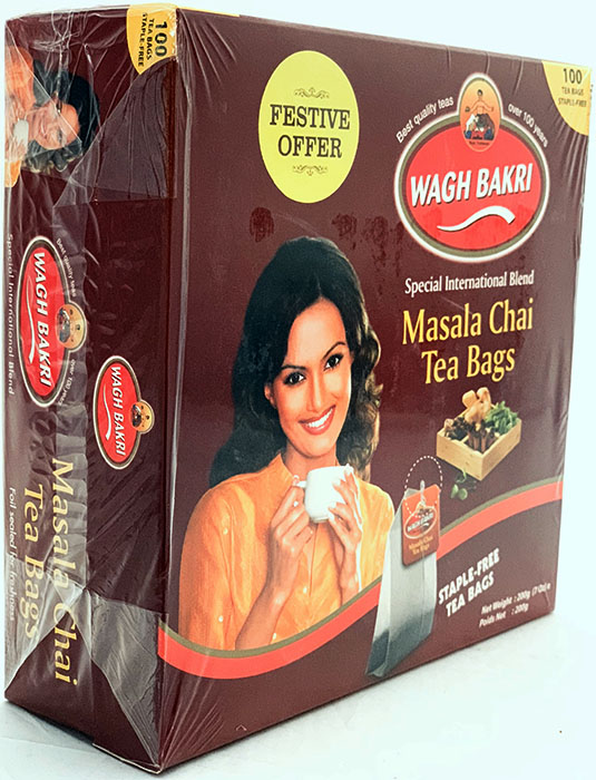 Wagh Bakri Masala Tea Bag - Sugar & Tea 200gm - Image 3