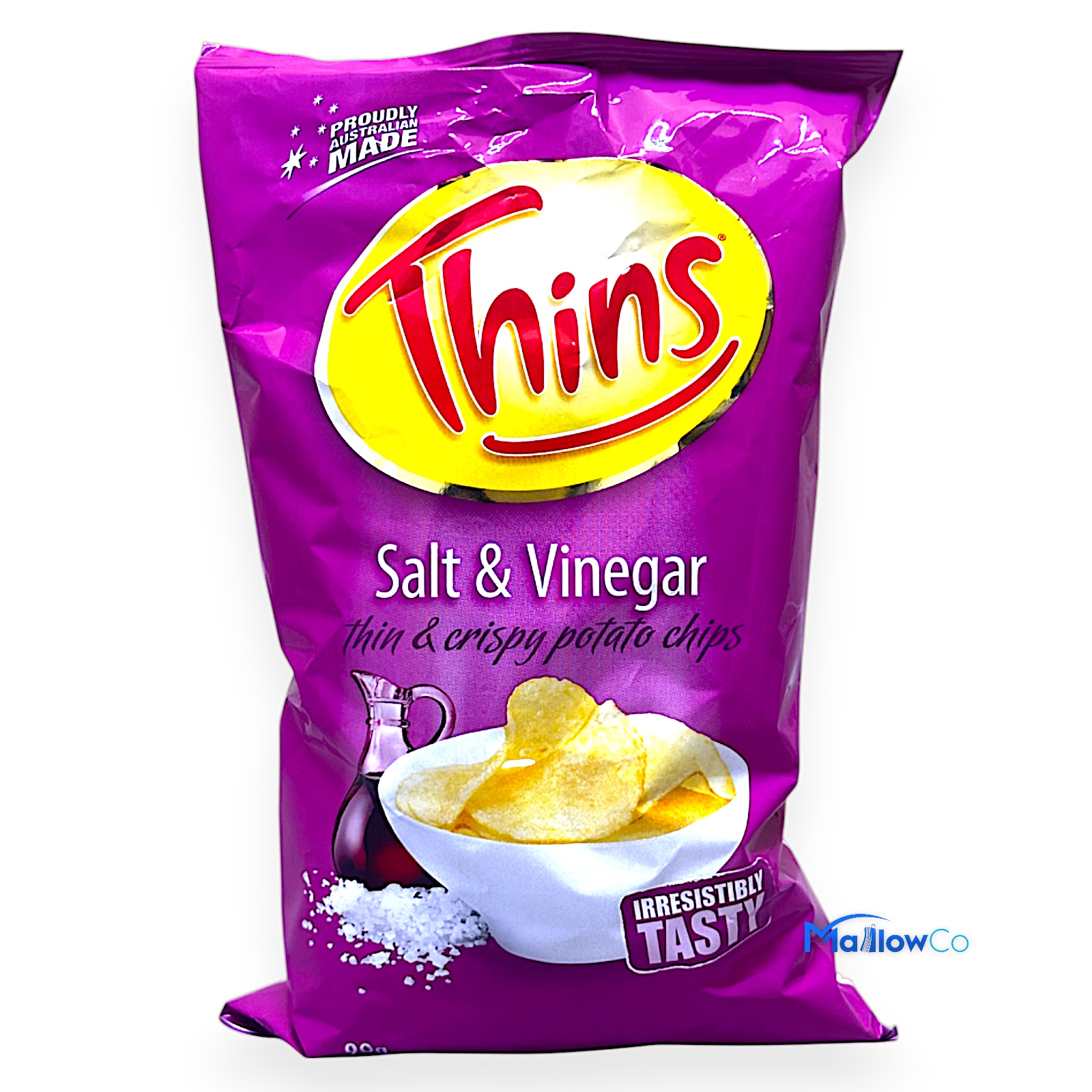 Thins Salt & Vinegar Potato Chips - Snacks & Biscuit 90gm - Image 1