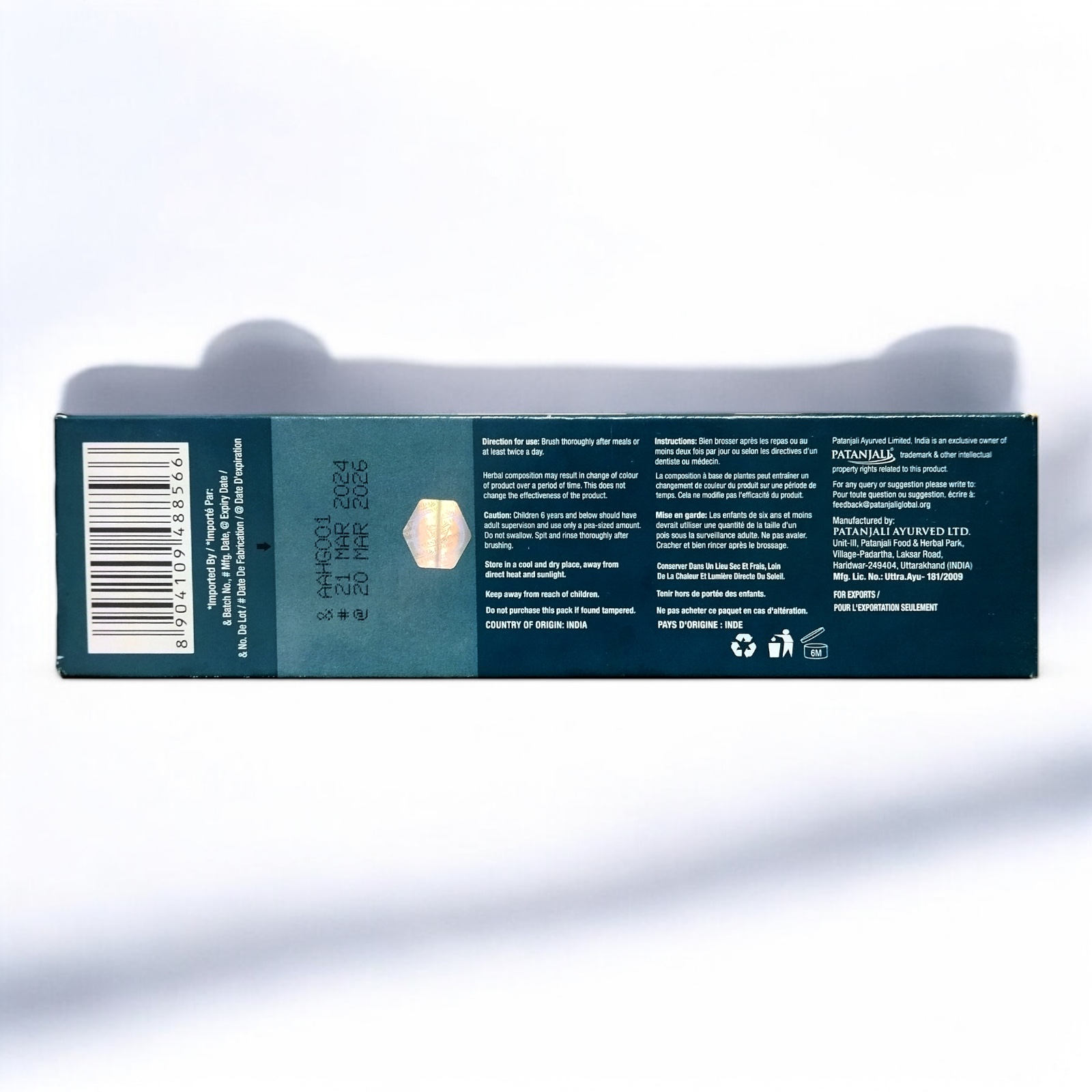 Dant Kanti Sensitive Gel Toothpaste - Cosmetics & Health 1pcs - Image 2