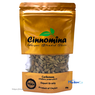 Cinnomina Green Cardamom Pod - Spices & Premix 50gm - Image 1