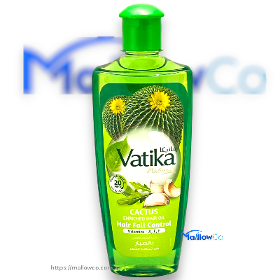 Vatika Natural Cactus Garlic Hair Fall Control 200ml - Cosmetics & Health 200ml - Image 1