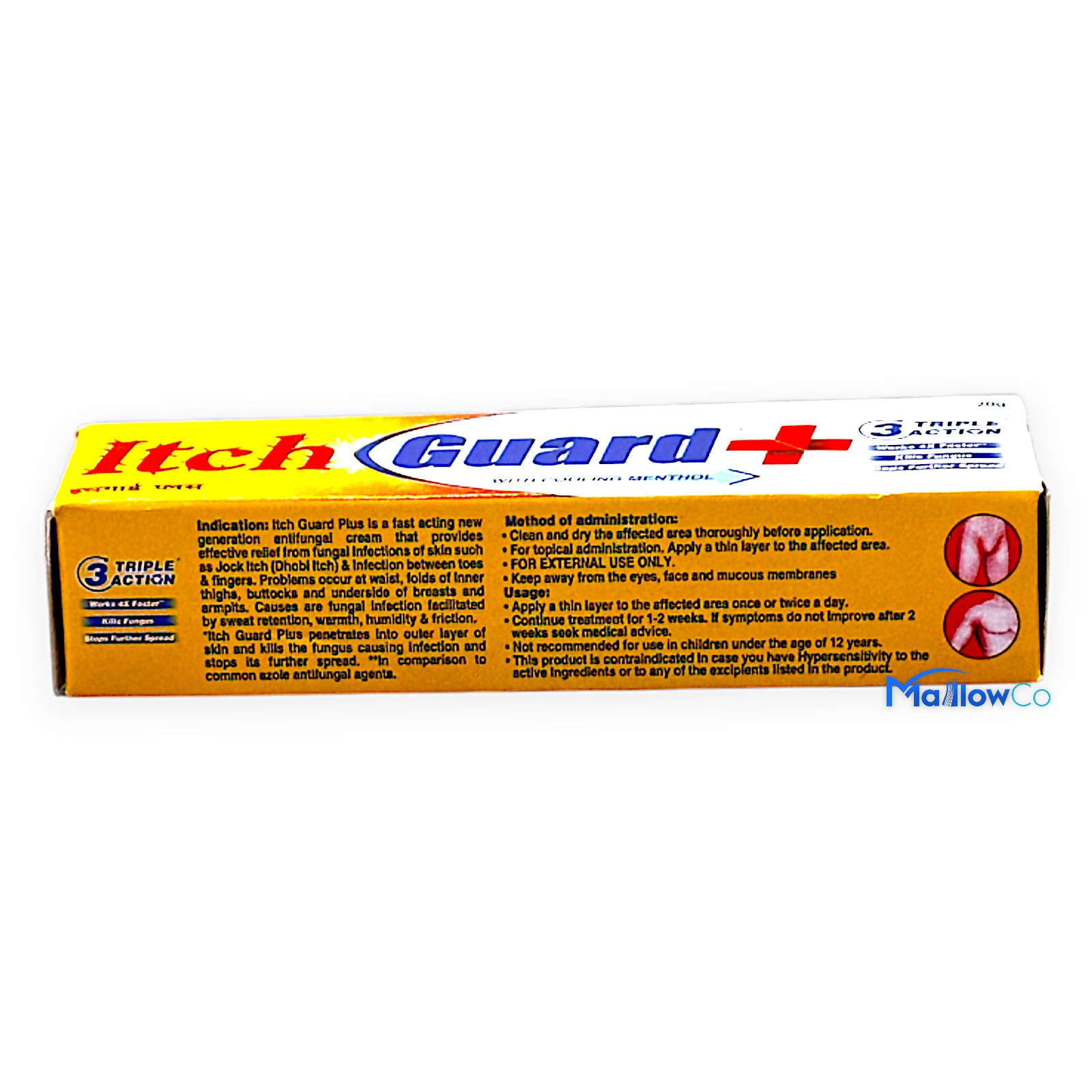 Itch Guard Antifungal Cream with Cooling Menthol - Cosmetics & Health 20gm - Image 2