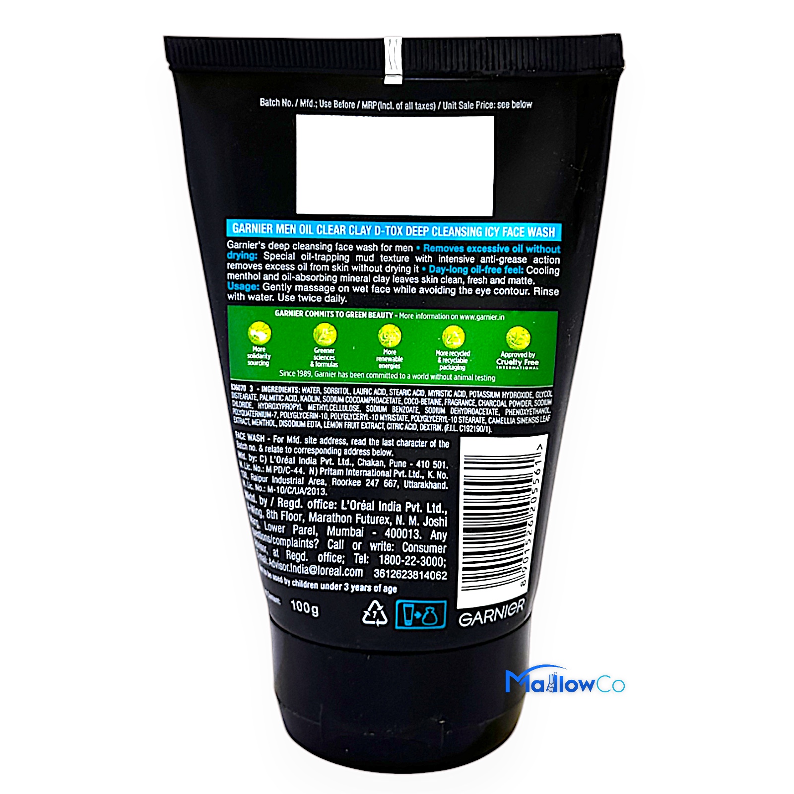 Garnier Men Oil Clear Facewash 100gm - Cosmetics & Health 1pcs - Image 2