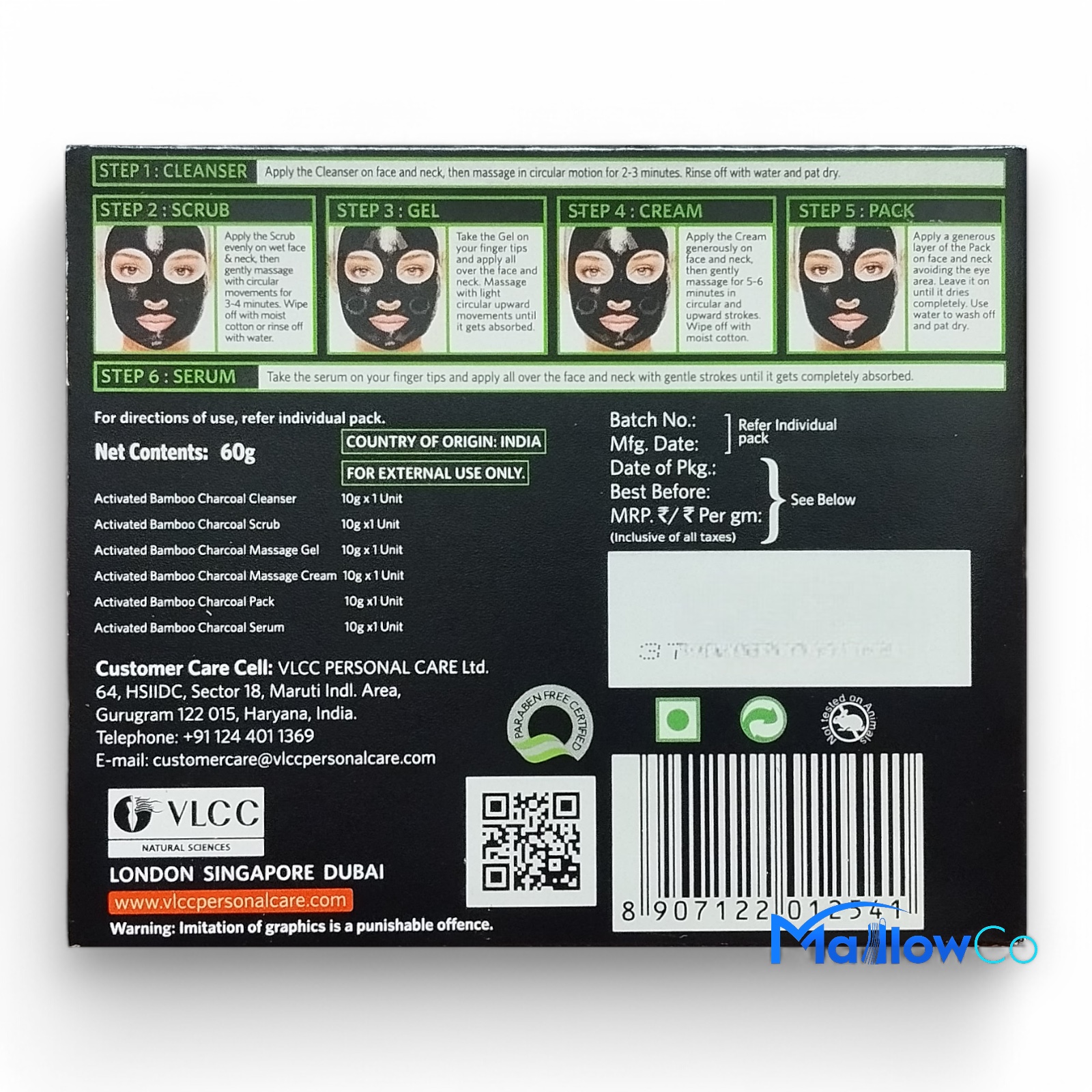 Bamboo Charcoal Facial Kit - Cosmetics & Health 1pcs - Image 2