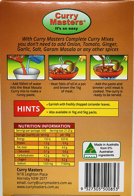 Curry Master Meat Masala Curry - Spices & Premix 1pcs by Curry Master - Image 2