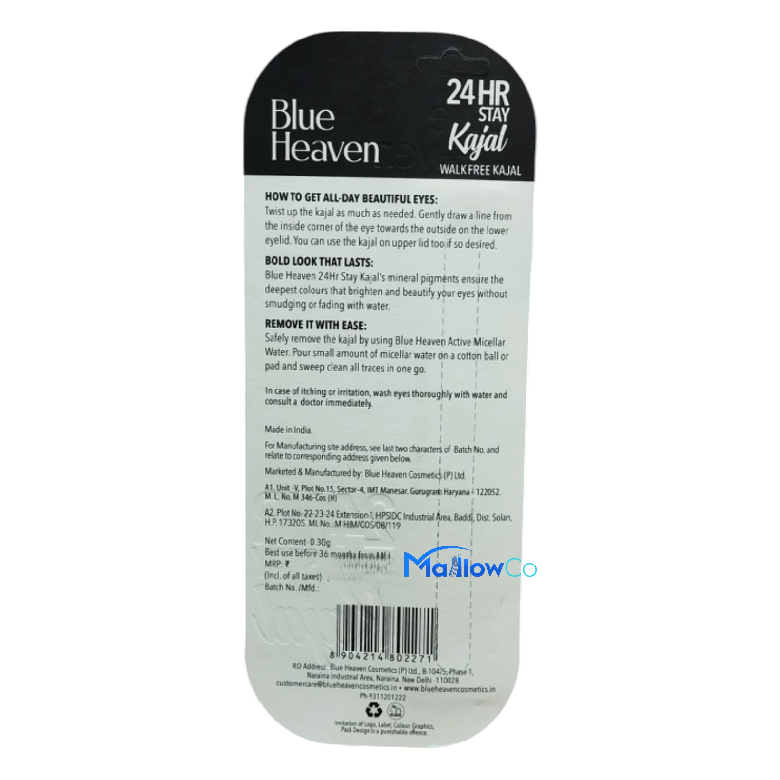 Blue Heaven Kajal - Cosmetics & Health 1pcs - Image 2