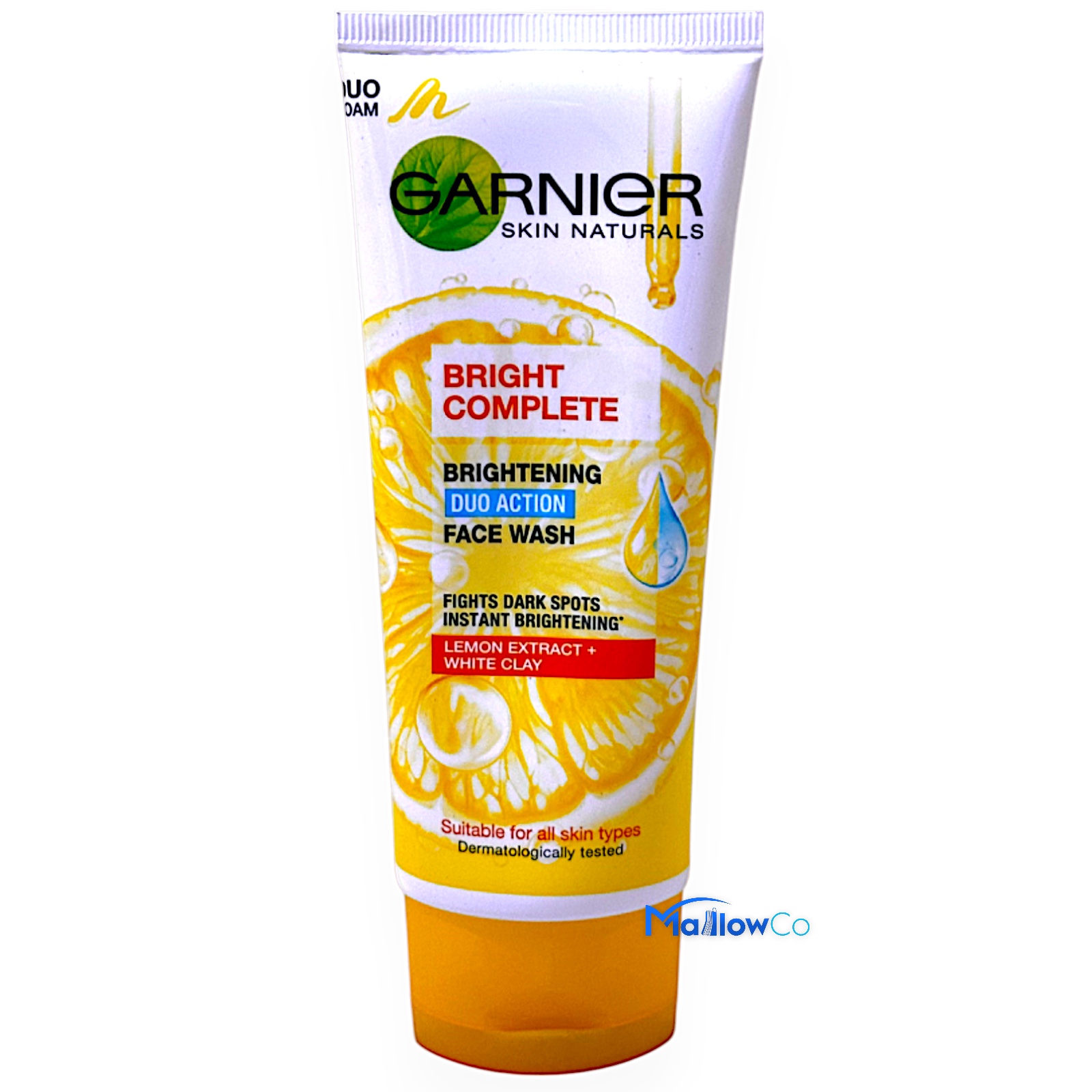 Garnier Bright Brightening Duo Action Facewash - Cosmetics & Health 100gm - Image 1
