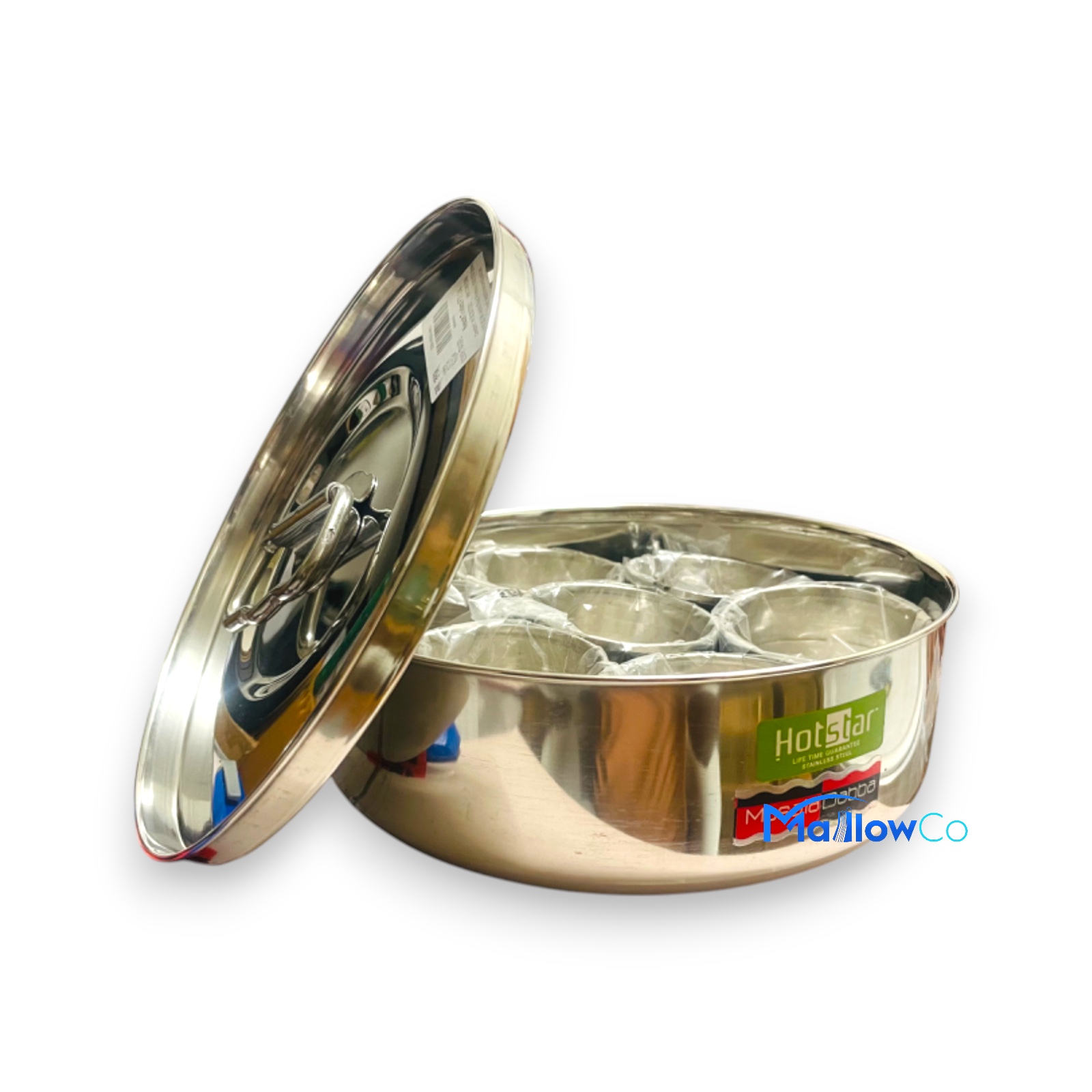 Steel Masala Box Pullable Lid Medium - Kitchen & Utensils 1pcs - Image 1