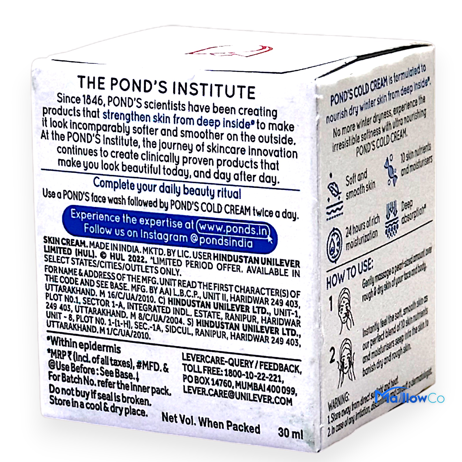Pond's Cold Cream - Cosmetics & Health 100ml by Ponds - Image 3
