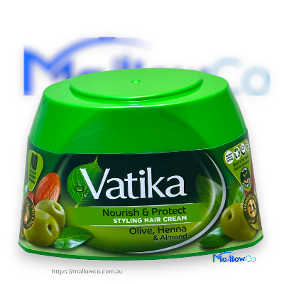 Vatika Styling Hair Cream Olive Henna and Almond - Cosmetics & Health 210ml - Image 1
