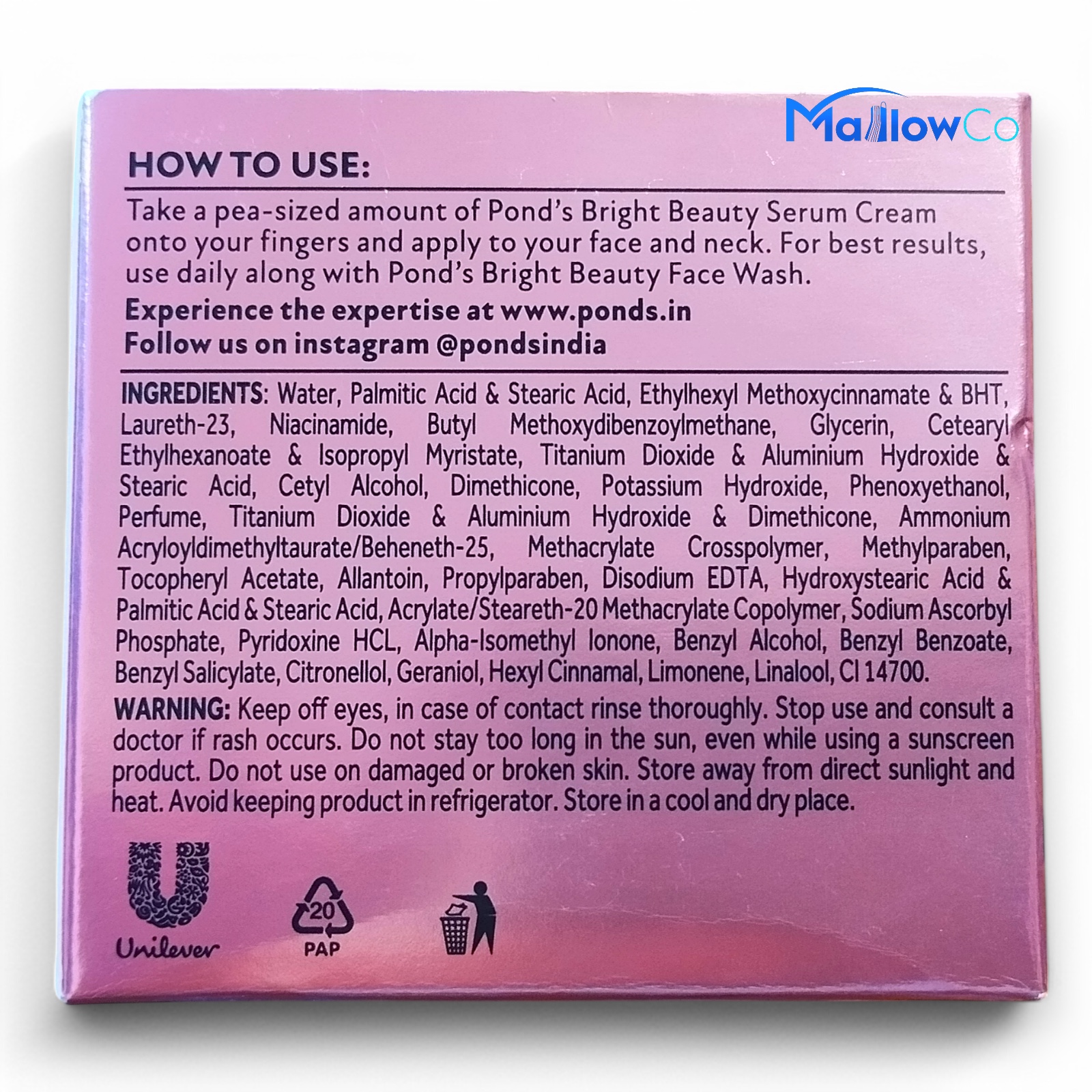 Ponds  Bright Beauty - Cosmetics & Health 1pcs - Image 2
