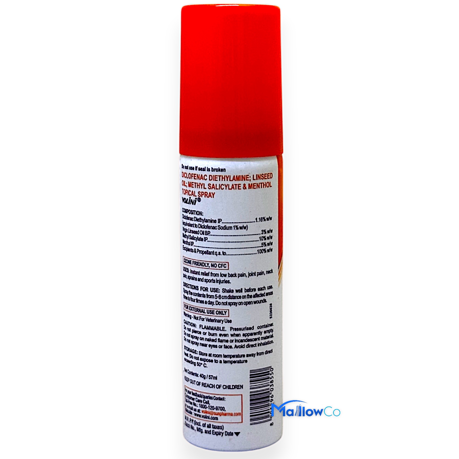 Volini Pain Relief Spray - Cosmetics & Health 40gm - Image 2