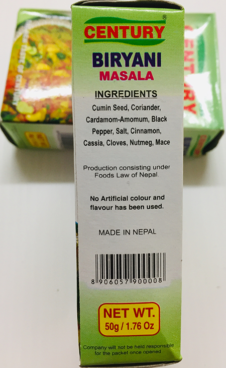 Century Biryani Masala - Spices & Premix 1pcs by Century - Image 3