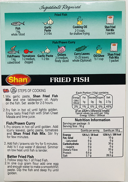 Shan Fried Fish - Spices & Premix 1pcs by Shan - Image 2