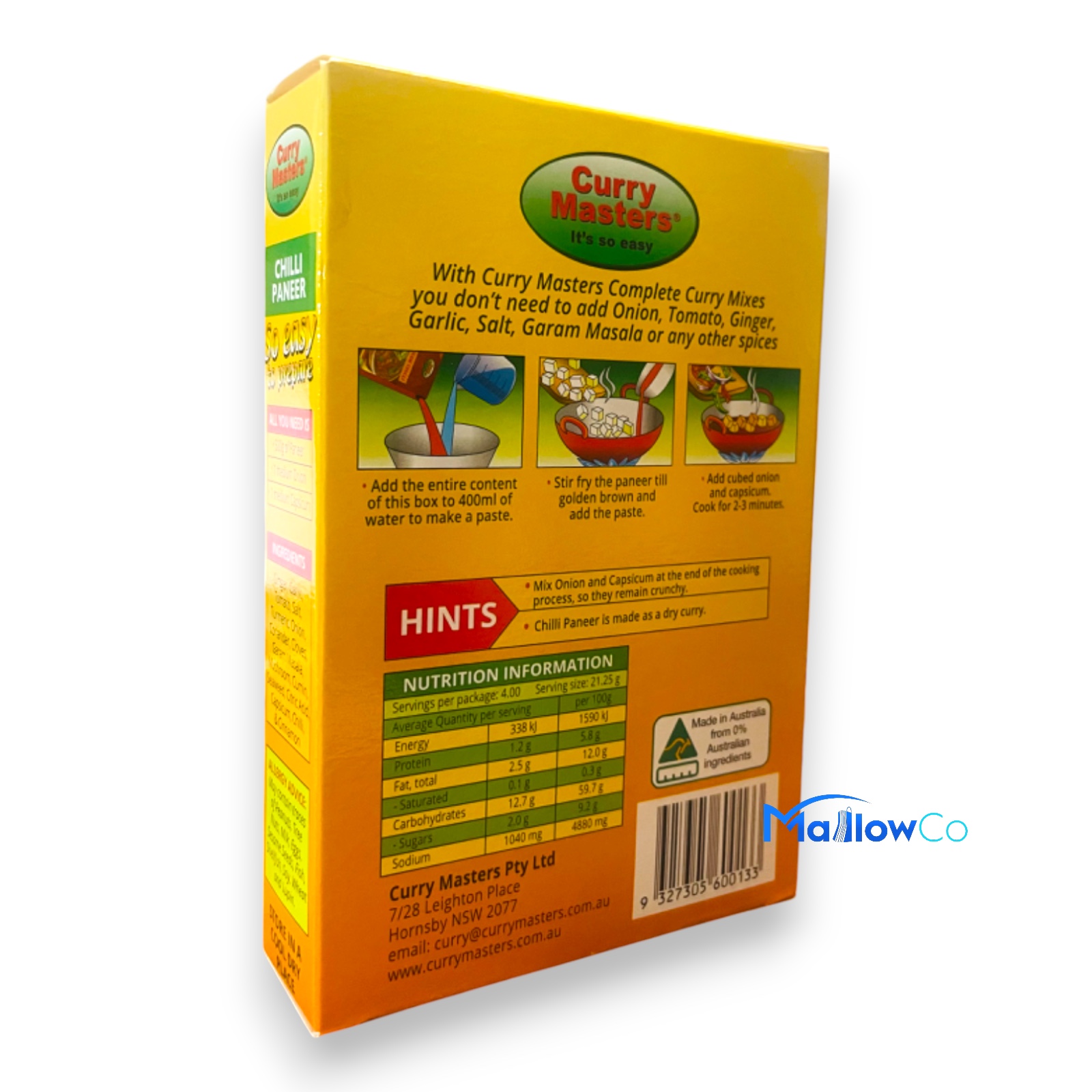 Curry Masters Chilli Paneer Complete Curry Mix - Spices & Premix 1pcs by Curry Master - Image 2