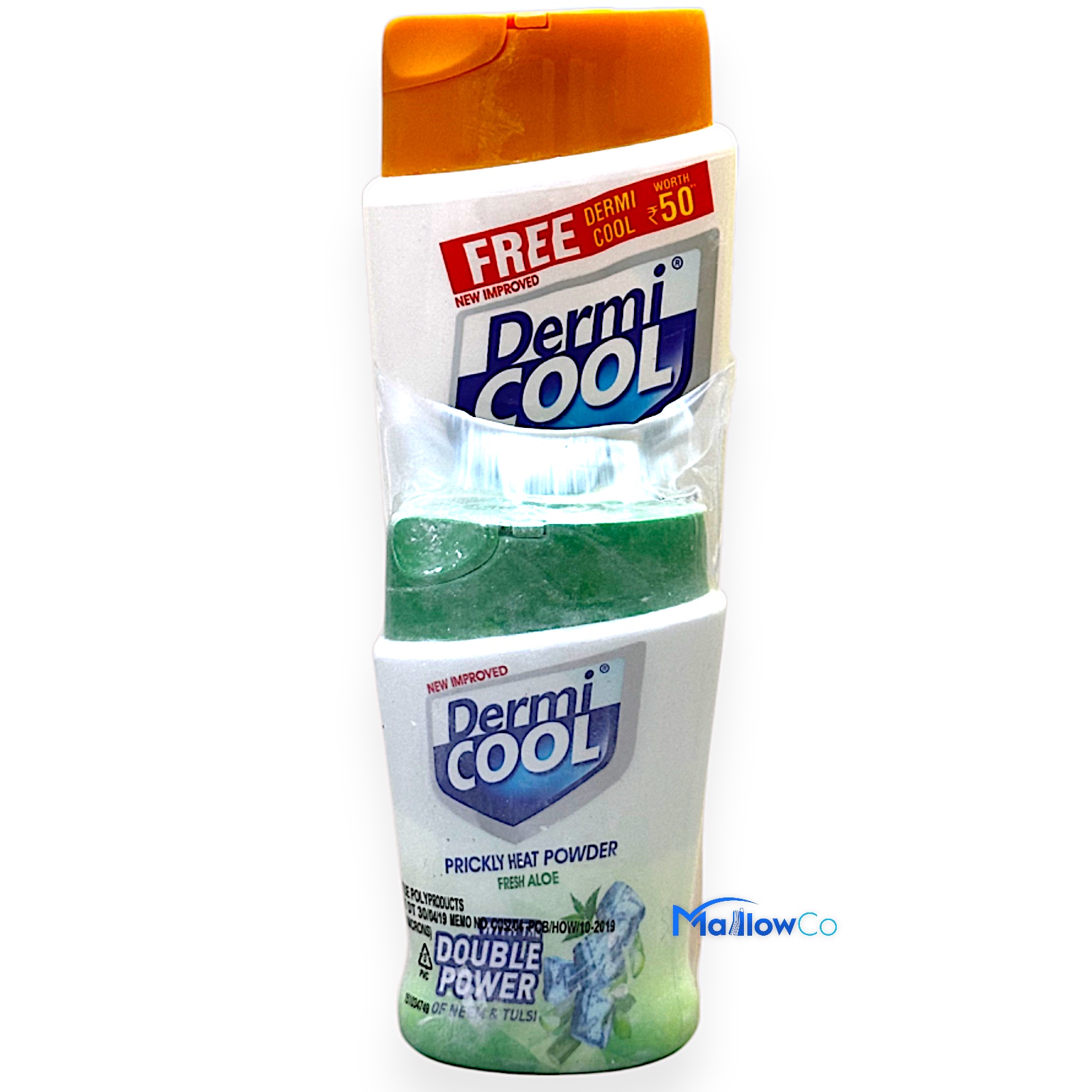 Dermi Cool Prickly Heat Powder Radiant Sandal - Cosmetics & Health 200gm - Image 1