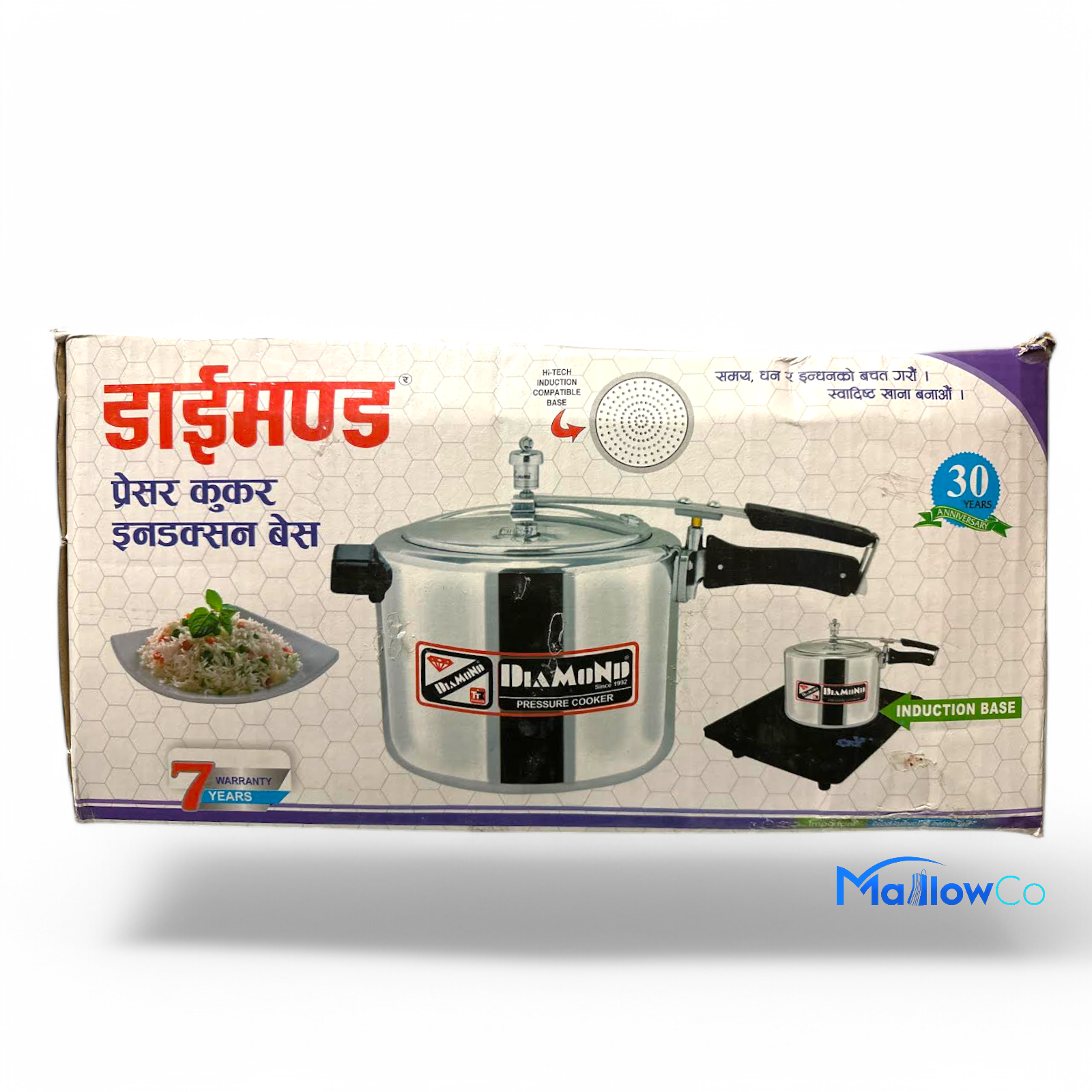 Diamond Pressure Cooker 3L White Edition Induction Base - Kitchen & Utensils 1pcs - Image 3