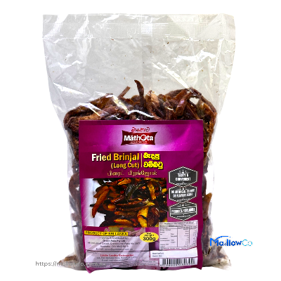Mathota Fried Brinjal (Long cut)